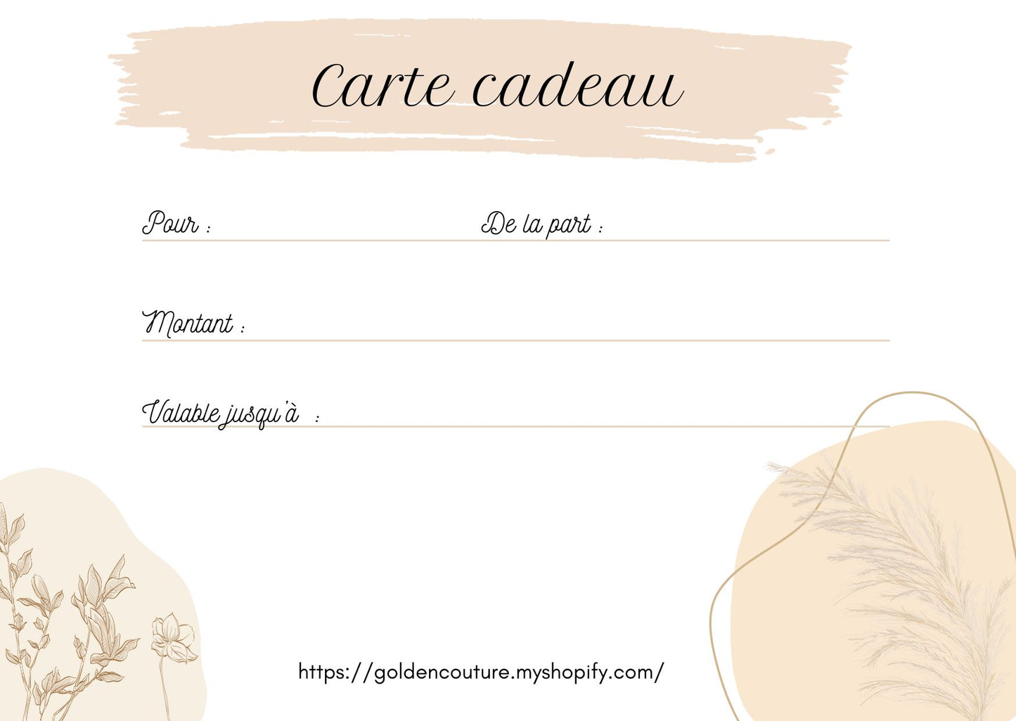 Carte cadeau
