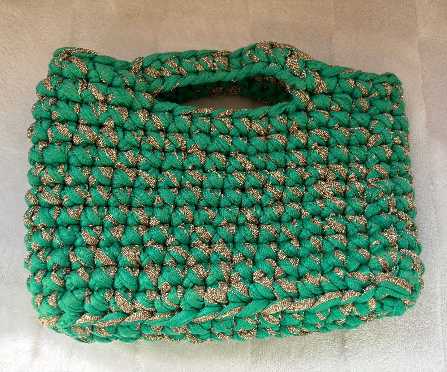 Sac crochet Iris Vert