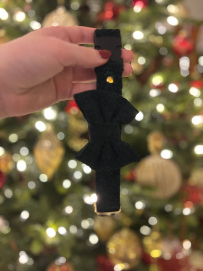 Collier pailleté vert sapin