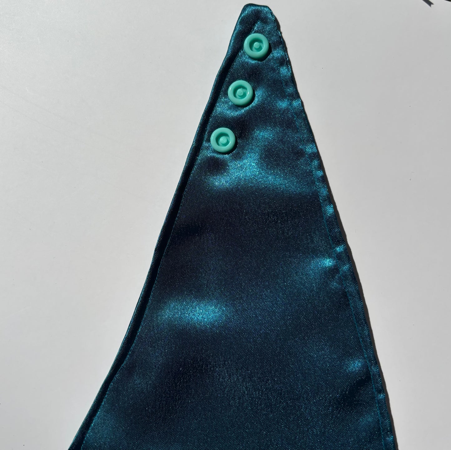 Bandana Satin bleu