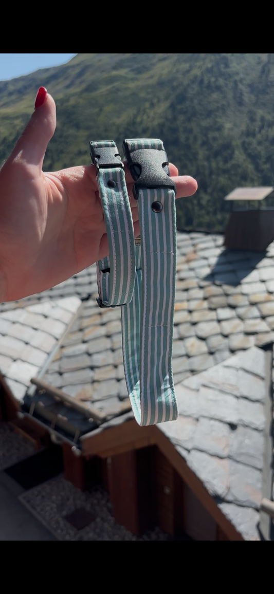 Collier ligne vert d’eau