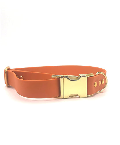 Collier biothane Orange