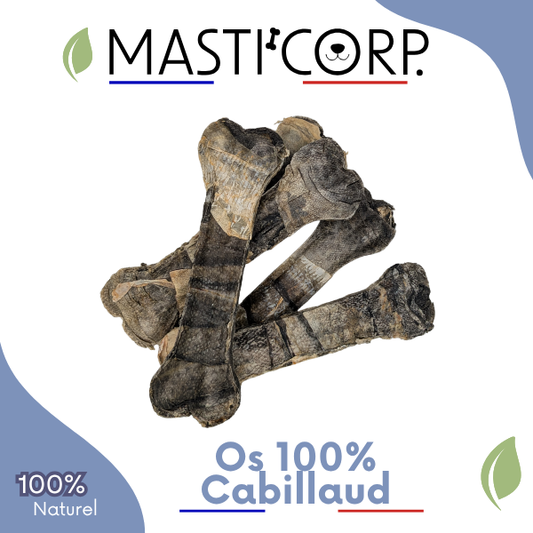 Os en peau de Cabillaud - Mastication Naturelle - Chien