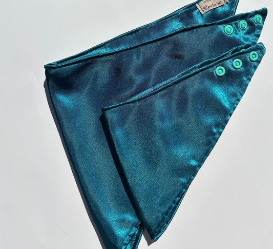 Bandana Satin bleu