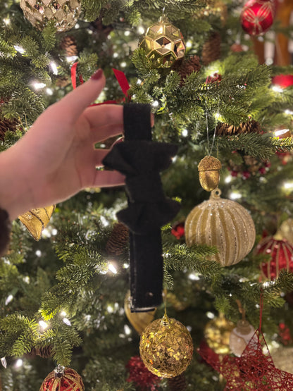 Nœud pailleté noir