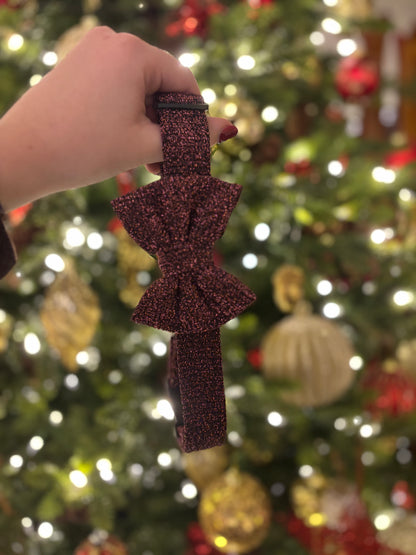 Collier pailleté rose