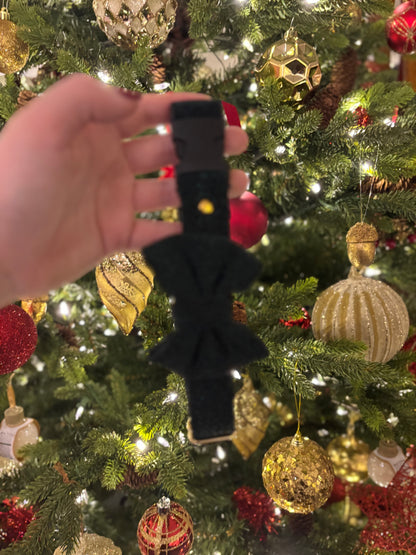 Collier pailleté vert sapin