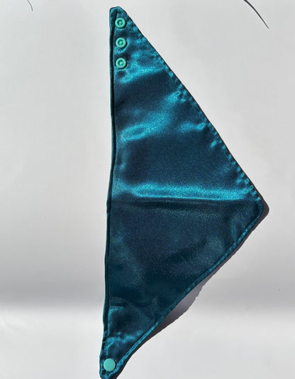 Bandana Satin bleu