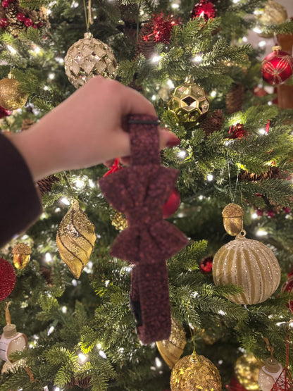 Collier pailleté rose