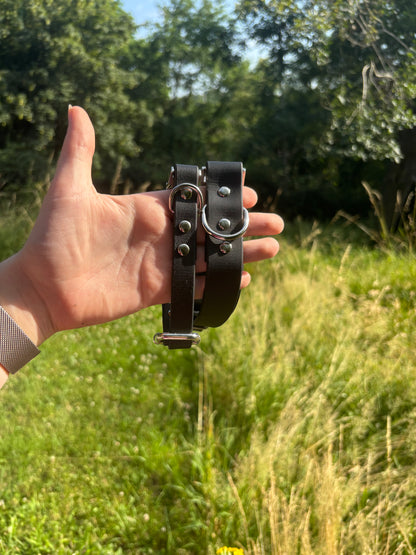 Collier biothane Noir