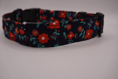 Collier Fleur marine