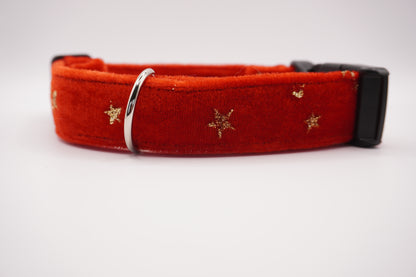 Collier Velours rouge