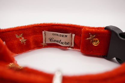 Collier Velours rouge