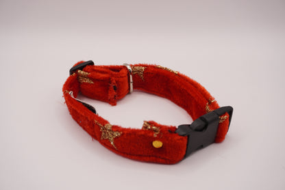 Collier Velours rouge