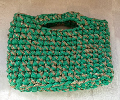 Sac crochet Iris Vert