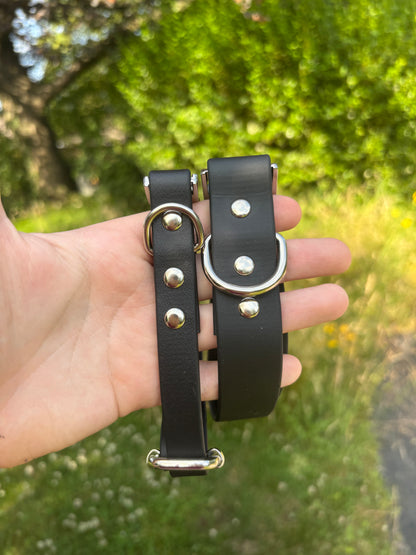 Collier biothane Noir