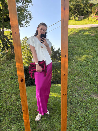 Sac crochet Mia Bordeaux