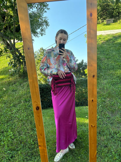 Sac crochet Mia Bordeaux