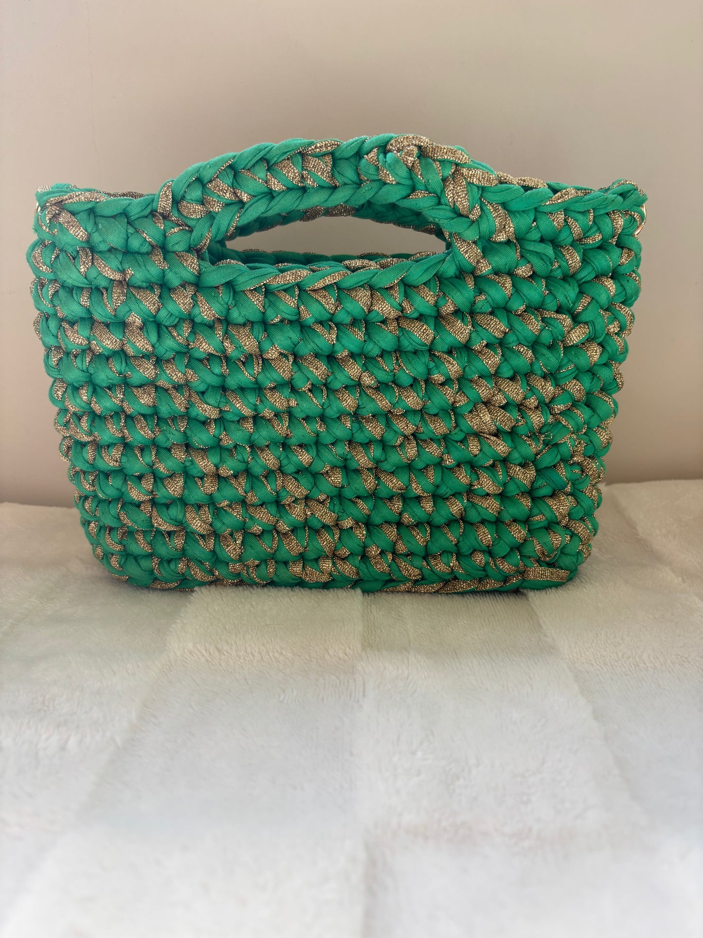 Sac crochet Iris Vert