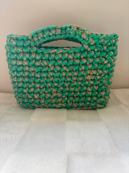 Sac crochet Iris Vert