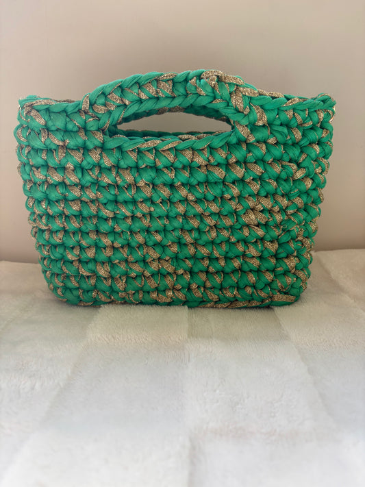 Sac crochet Iris Vert