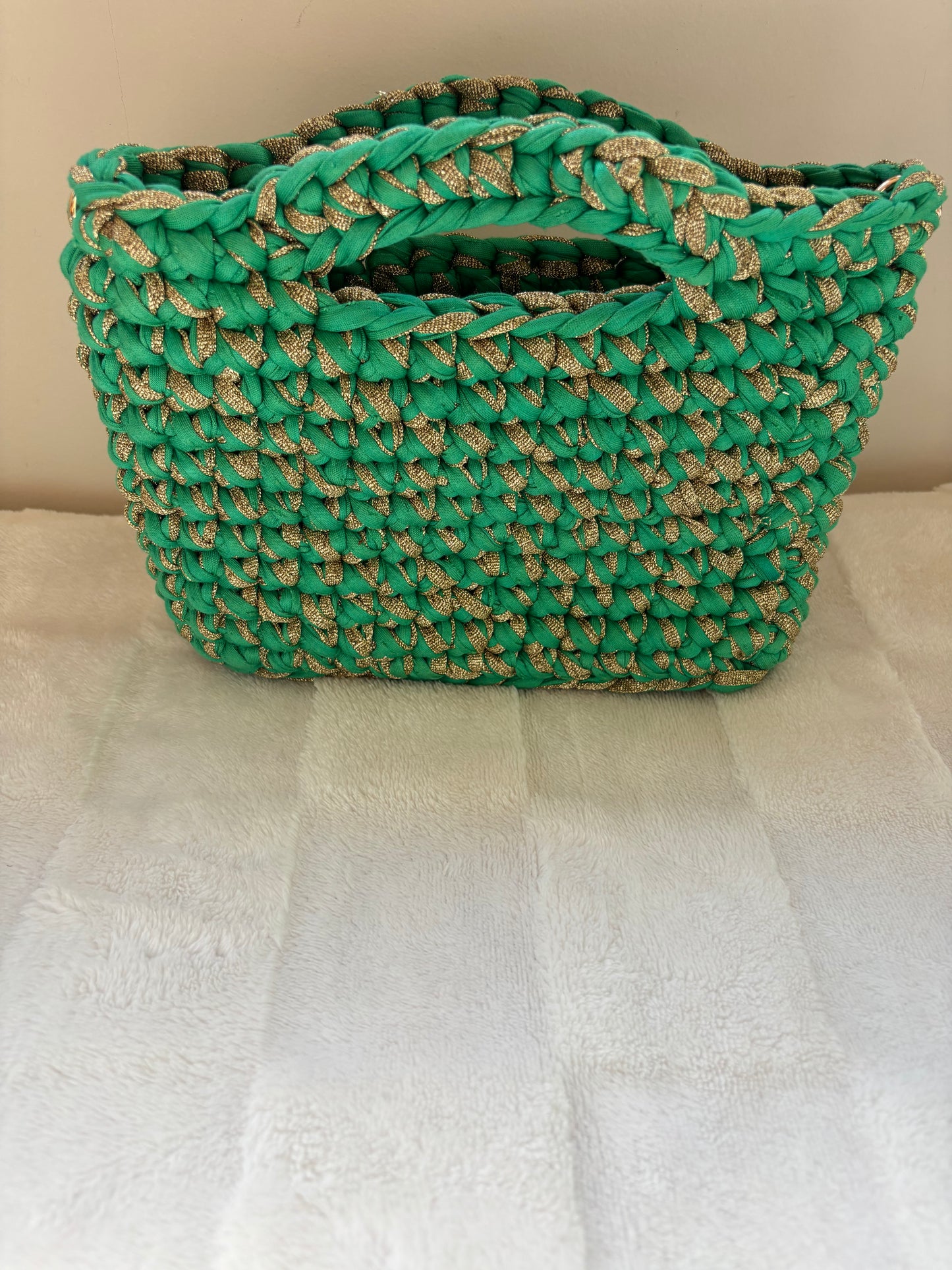 Sac crochet Iris Vert