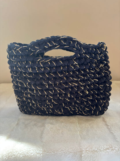 Sac crochet Iris Noir