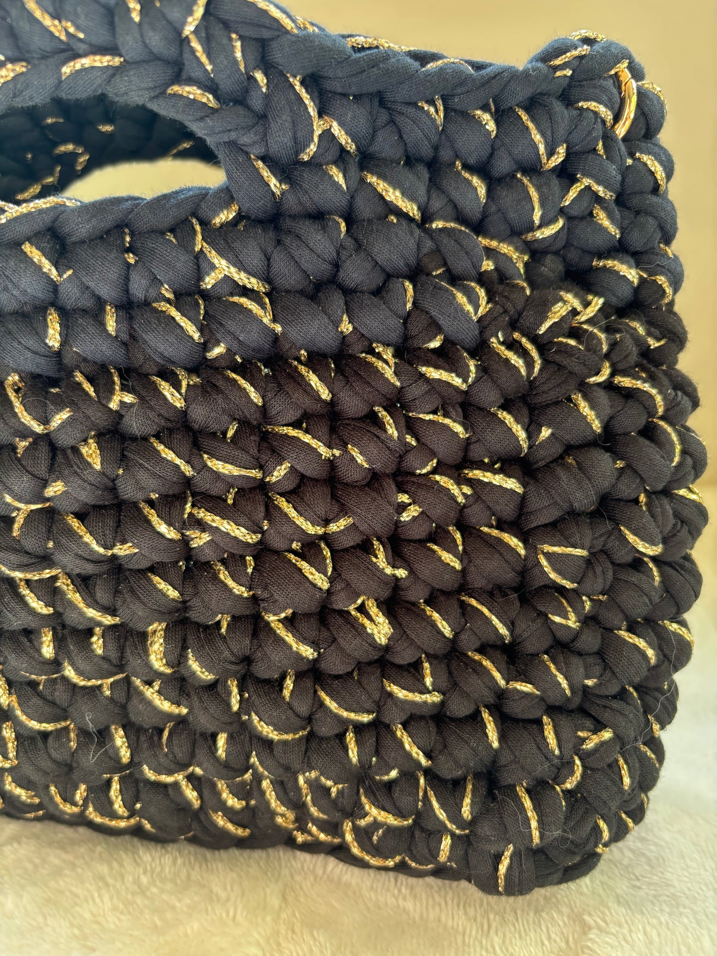 Sac crochet Iris Noir