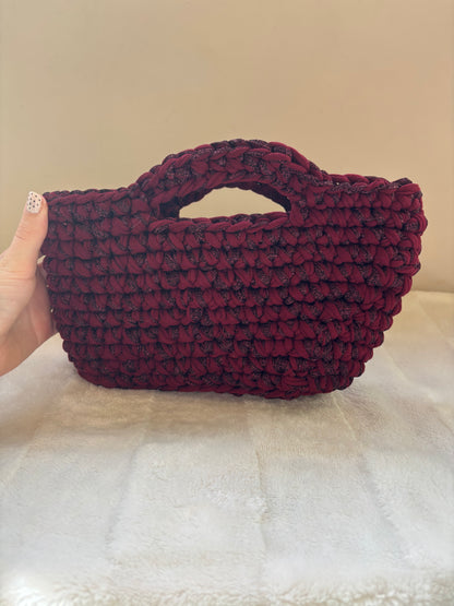 Sac crochet Iris Bordeaux