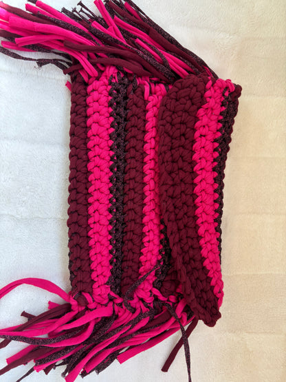 Sac crochet Mia Bordeaux