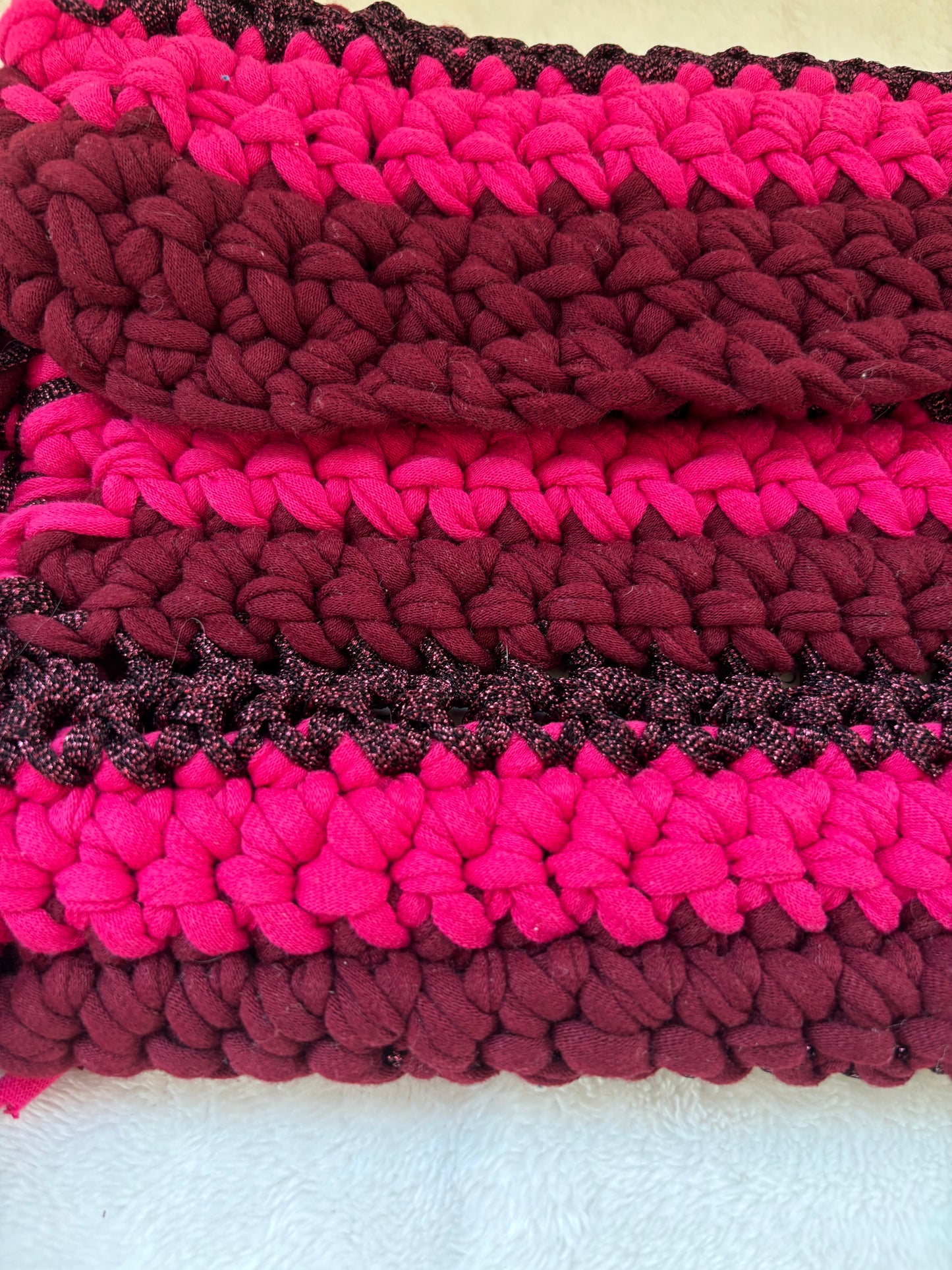 Sac crochet Mia Bordeaux