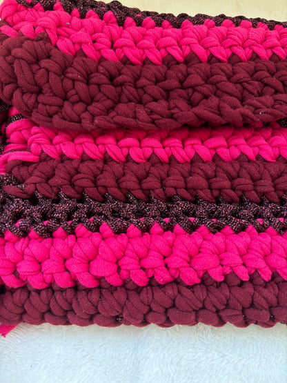 Sac crochet Mia Bordeaux