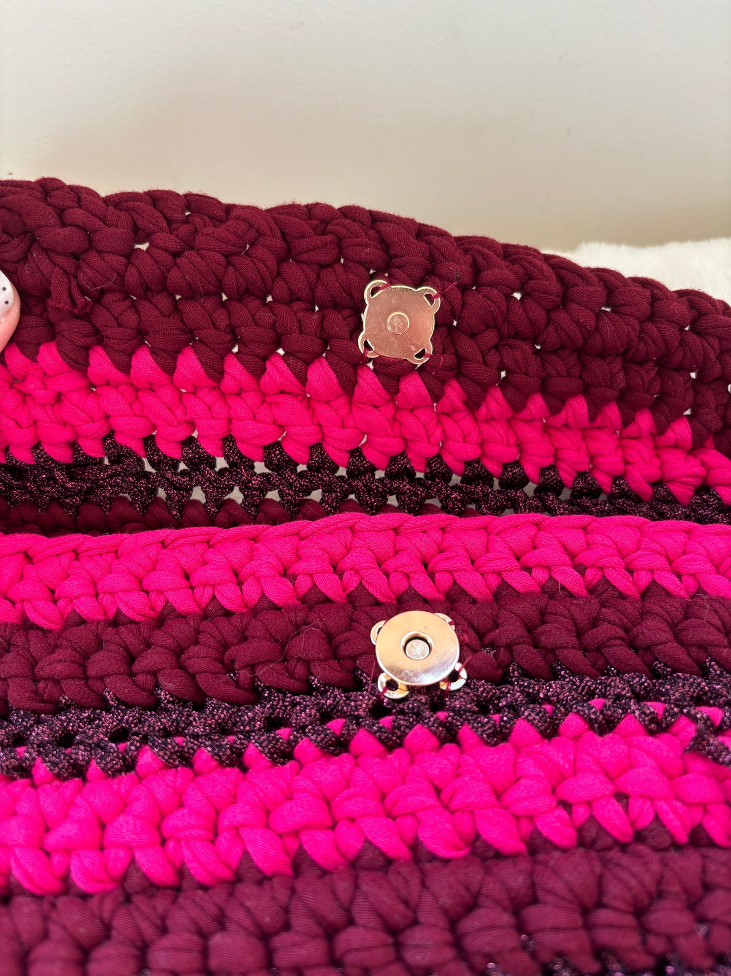 Sac crochet Mia Bordeaux