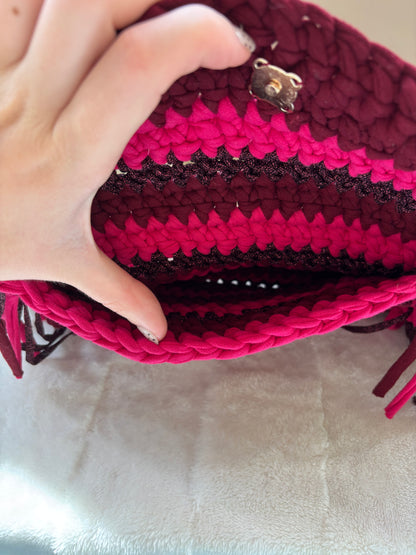 Sac crochet Mia Bordeaux