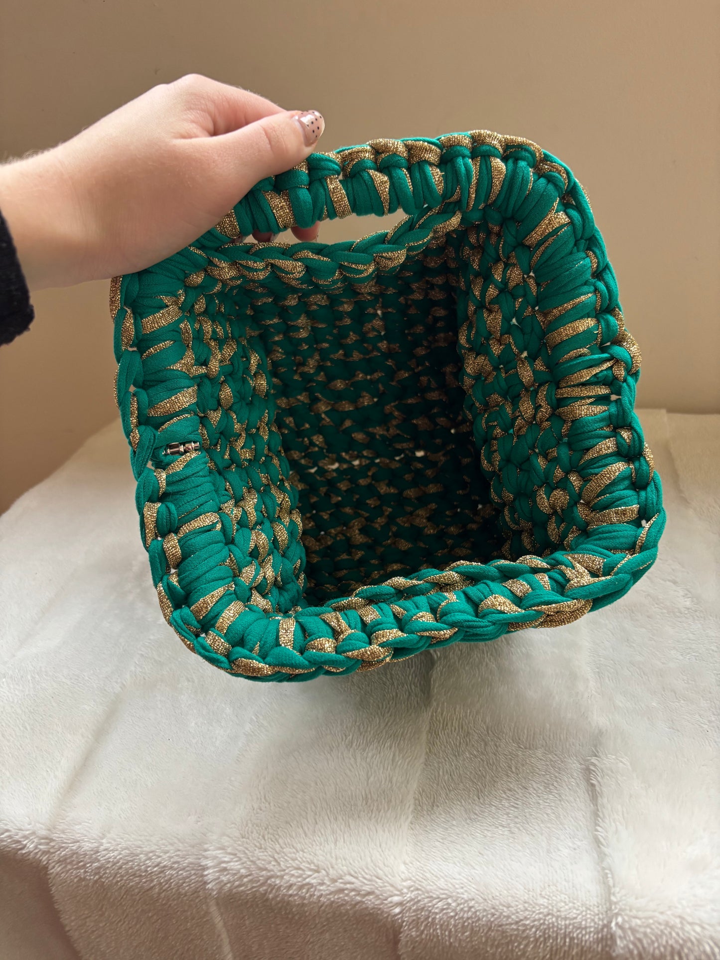 Sac Victo Emeraude et doré