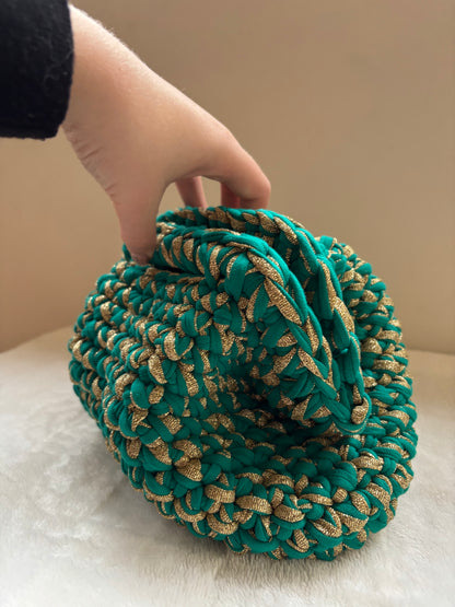 Sac Victo Emeraude et doré