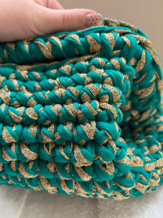 Sac Victo Emeraude et doré