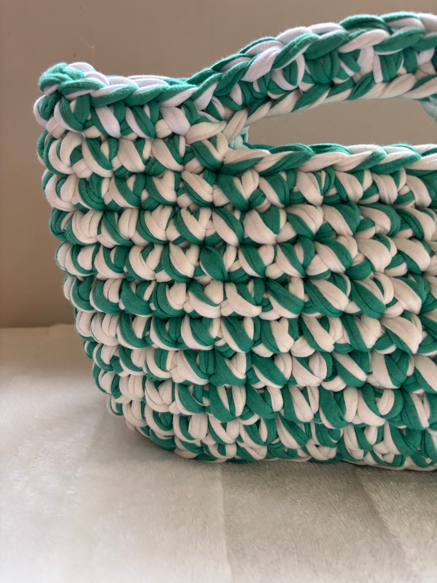 Sac crochet Iris Menthe