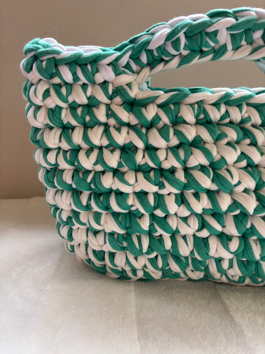 Sac crochet Iris Menthe