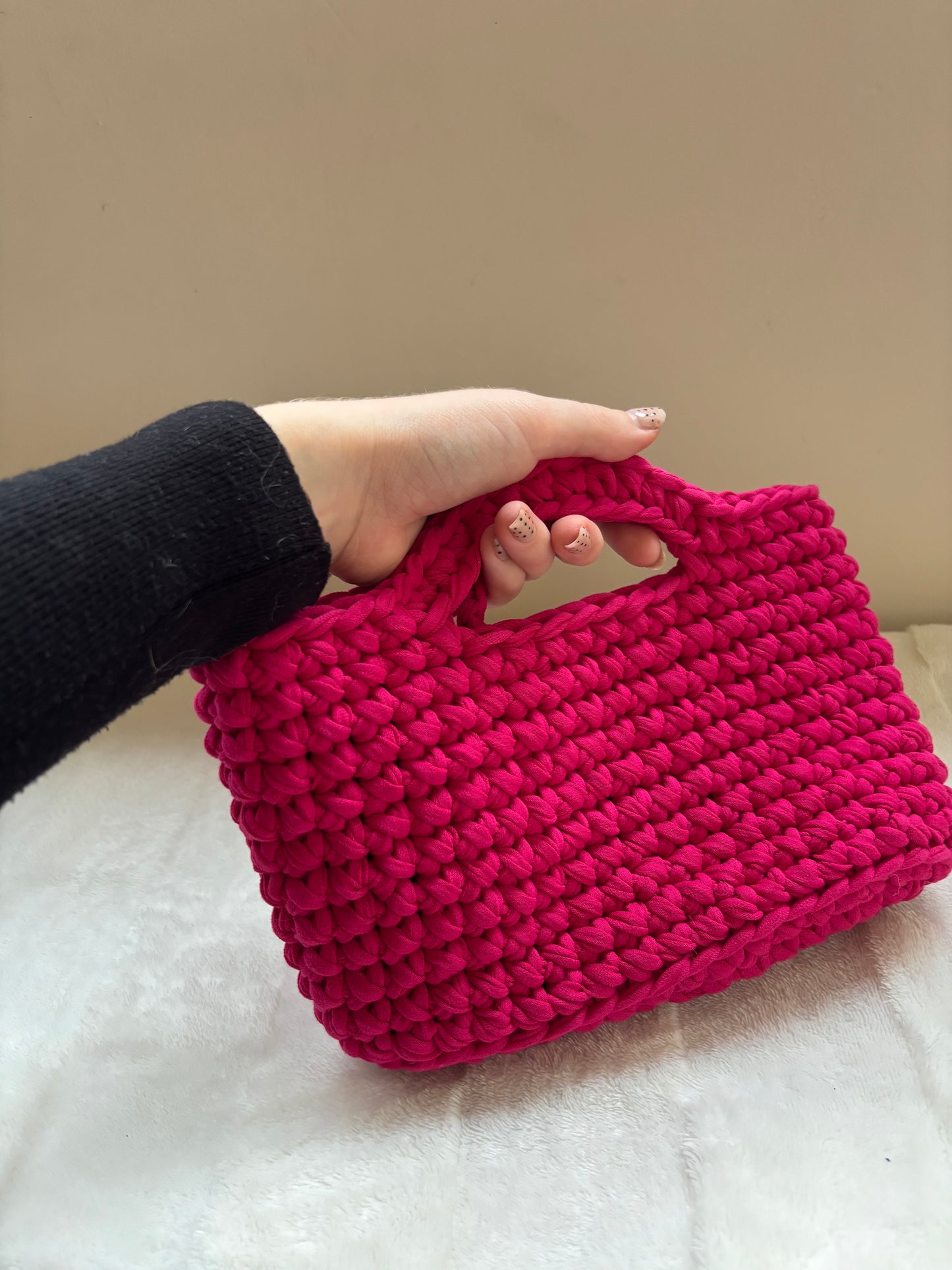 Sac crochet Iris Fuchsia