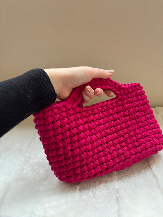 Sac crochet Iris Fuchsia