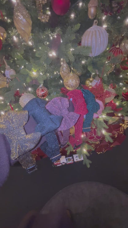 Collier pailleté doré